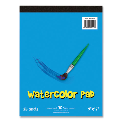 Roaring Spring Kids Art Watercolor Notepad 25 White 9x12 Sheets 24/Case