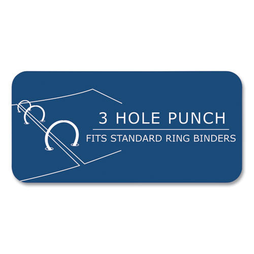 Roaring Spring Loose Leaf Paper 8.5x11 3-hole Punched College Rule White 500 Sheets/pack 5 Packs/Case