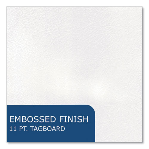 Roaring Spring Pocket Folder With 3 Fasteners 0.5" Capacity 11x8.5 White 25/box 10 Boxes/Case