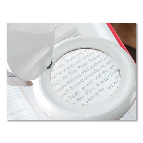 OttLite Space-saving Led Magnifier Desk Lamp 14" High White