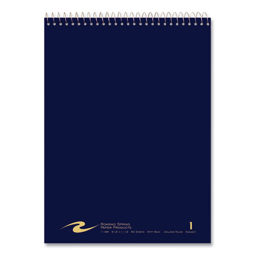 Roaring Spring Flipper Subject Wirebound Notebook 1-subject Asst Cover Colors (80) 8.5x11.5 Sheets 24/ct