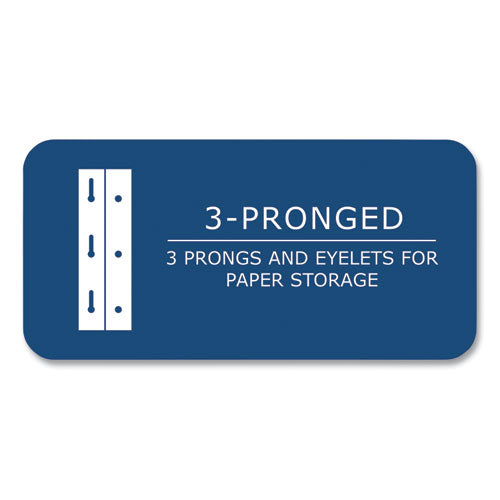 Roaring Spring Pocket Folder With 3 Fasteners 0.5" Capacity 11x8.5 Light Blue 25/box 10 Boxes/Case
