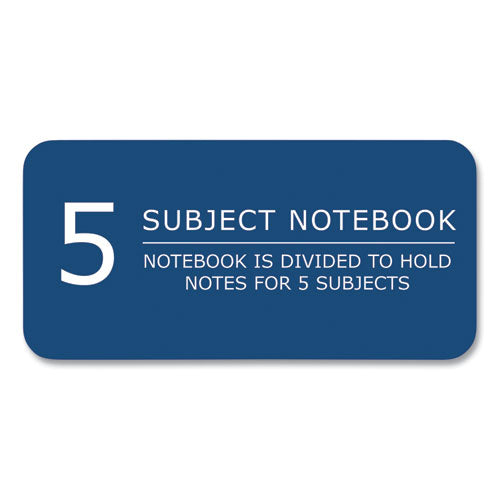 Roaring Spring Subject Wirebound Notebook 5-subject Medium/college Rule Asst Cover (200) 11x9 Sheets 12/Case Ships In 4-6 Bus Days