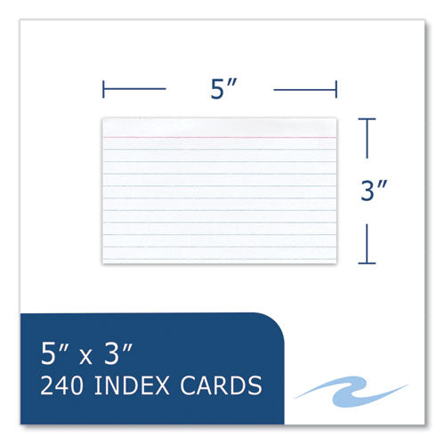 Roaring Spring Trayed Index Cards Narrow Rule 3x5 240 Cards/tray 36/Case