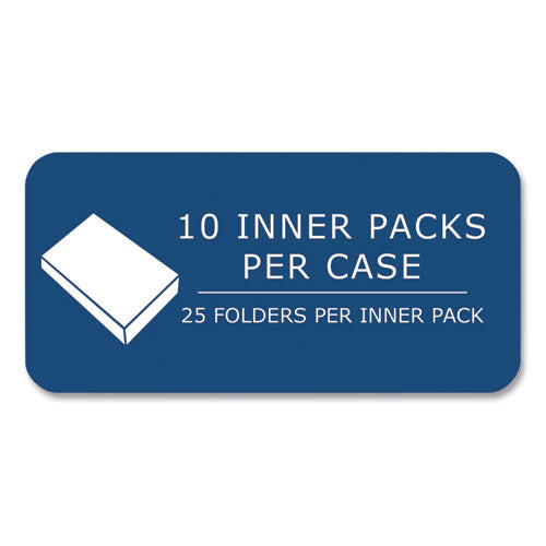 Roaring Spring Pocket Folder 0.5" Capacity 11x8.5 White 25/box 10 Boxes/Case