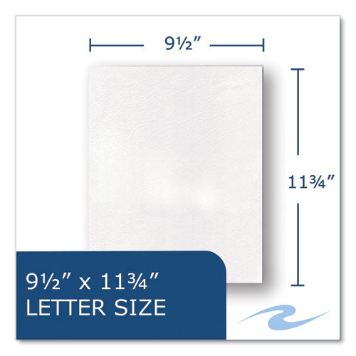 Roaring Spring Pocket Folder 0.5" Capacity 11x8.5 White 25/box 10 Boxes/Case