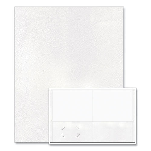 Roaring Spring Pocket Folder 0.5" Capacity 11x8.5 White 25/box 10 Boxes/Case