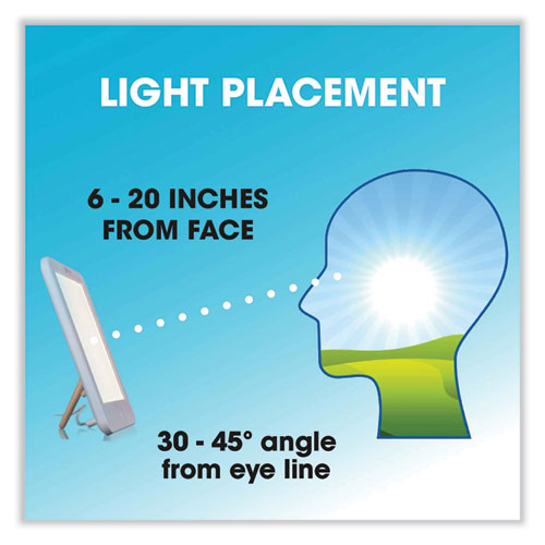 OttLite Wellness Series Clearsun Led Light Therapy Lamp 7.88" High White