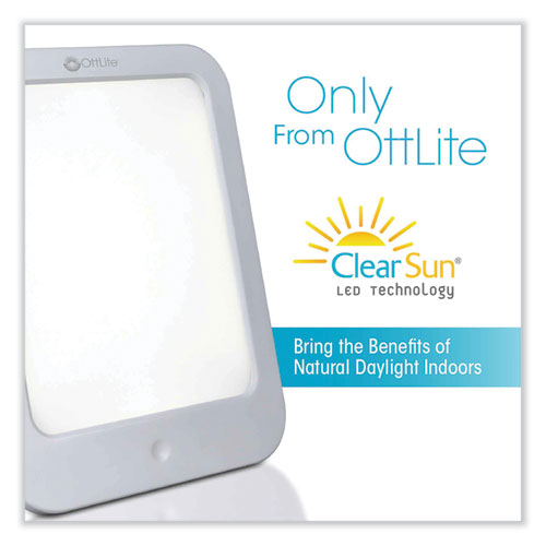 OttLite Wellness Series Clearsun Led Light Therapy Lamp 7.88" High White