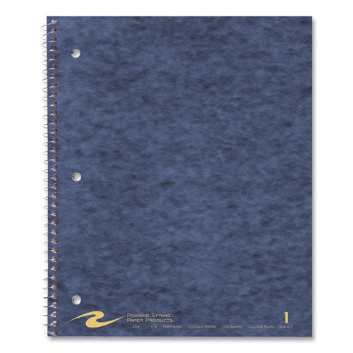 Roaring Spring Subject Wirebound Notebook 1-subject Med/college Rule Randomly Asst Cover (100) 11x9 Sheets 24/ct Ships In 4-6 Bus Days