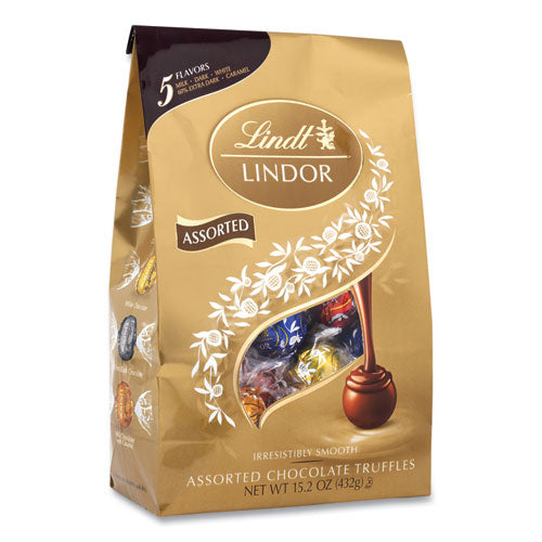 National Brand Lindt Lindor Godiva Ghiradelli Premium Chocolate Variety 44.37 Oz Bag 3/Case