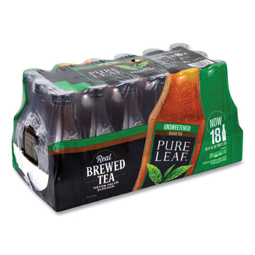 Lipton Pure Leaf Unsweetened Iced Black Tea 16.9 Oz Bottle 18/Case