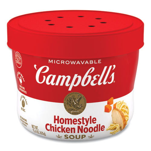 Campbell's Homestyle Chicken Noodle Bowl 15.4 Oz 8/Case