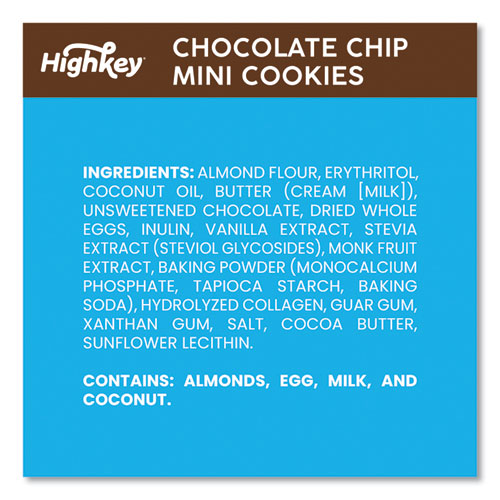 HighKey Chocolate Chip Cookies 2 Oz Bag 6/Case