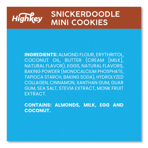 HighKey Snickerdoodle Cookies Snickerdoodle 2 Oz Bag 6/Case