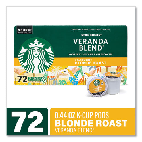 Starbucks Veranda Blend Coffee K-cups 72/Case