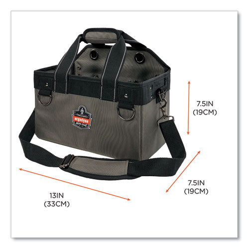 Ergodyne Arsenal 5844 Bucket Truck Tool Bag With Tethering Attachment Points 8 Compartments 13x7.5x7.5 Gray