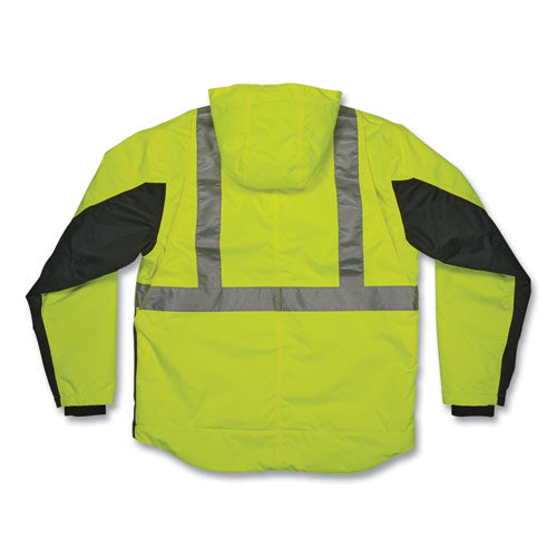 Ergodyne Glowear 8275 Class 2 Heavy-duty Hi-vis Workwear Sherpa Lined Jacket Medium Lime