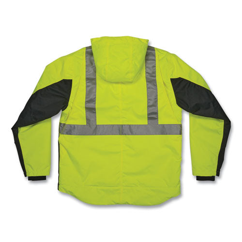 Ergodyne Glowear 8275 Class 2 Heavy-duty Hi-vis Workwear Sherpa Lined Jacket 2x-large Lime