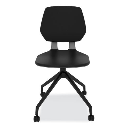 Safco Commute Guest Chair 25"x25"x34.25" Black Seat Black Back Black Base