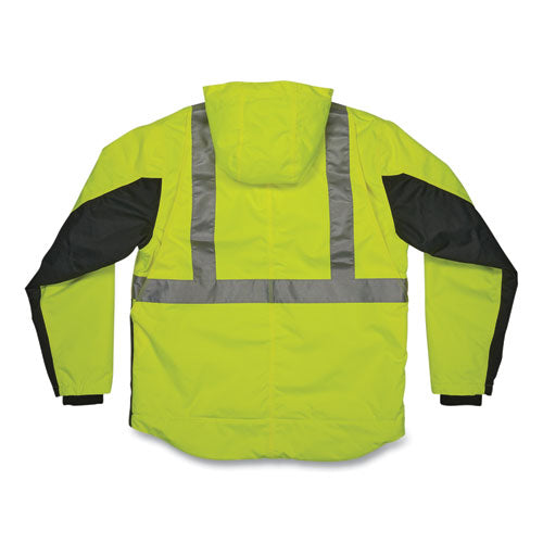 Ergodyne Glowear 8275 Class 2 Heavy-duty Hi-vis Workwear Sherpa Lined Jacket Large Lime