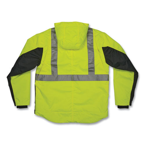 Ergodyne Glowear 8275 Class 2 Heavy-duty Hi-vis Workwear Sherpa Lined Jacket Small Lime