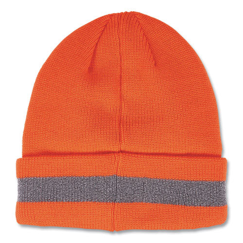 Ergodyne N-ferno 6803 Reflective Rib Knit Winter Hat One Size Fits Most Orange