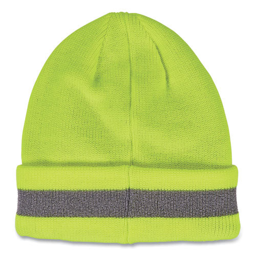 Ergodyne N-ferno 6803 Reflective Rib Knit Winter Hat One Size Fits Most Lime