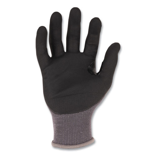 Ergodyne Proflex 7043 Ansi A4 Nitrile Coated Cr Gloves Gray Medium 1 Pair