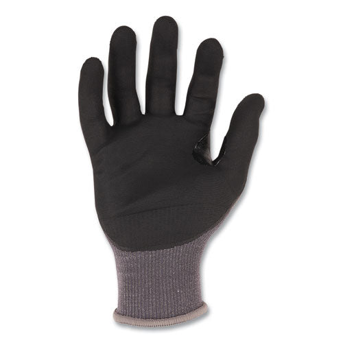 Ergodyne Proflex 7043 Ansi A4 Nitrile Coated Cr Gloves Gray Small 1 Pair