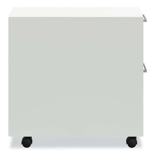 HON Fuse Mobile Slim Pedestal File Left/right 2-drawers: Box/file Letter Designer White 10x23.25x21 Ships In 7-10 Bus Days