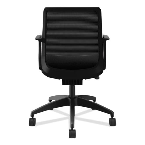 HON Cliq Office Chair Supports Up To 300 Lb 17" To 22" Seat Height Black Seat/back Black Base