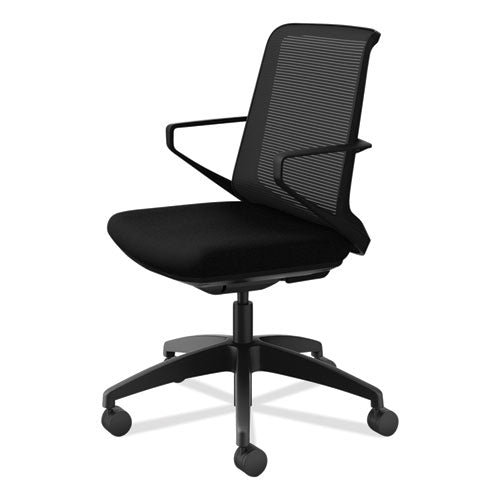 HON Cliq Office Chair Supports Up To 300 Lb 17" To 22" Seat Height Black Seat/back Black Base