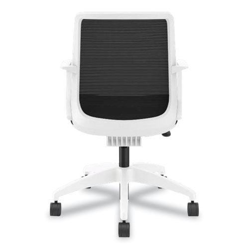 HON Cliq Office Chair Supports Up To 300 Lb 17" To 22" Seat Height Black Seat/back White Base