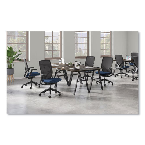 HON Flexion Mesh Back Chair Supports Up To 300 Lb 14.81" To 19.7" Seat Ht Navy Seat Black Back/base Ships In 7-10 Bus Days