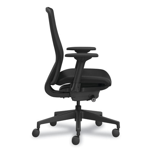 HON Nucleus Series Recharge Task Chair Supports Up To 300 Lb 16.63 To 21.13 Seat Height Black