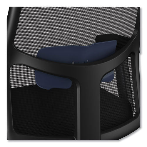 HON Ignition 2.0 4-way Stretch Mid-back Mesh Task Chair Navy Blue Adjustable Lumbar Support Black