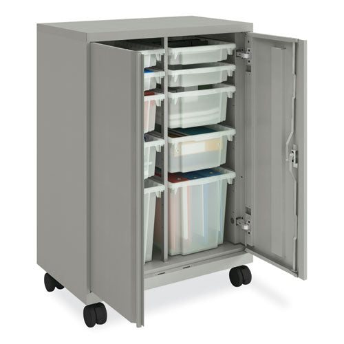 HON Smartlink Mobile Cabinet 10 Compartments 30wx18dx42.32h Platinum Metallic