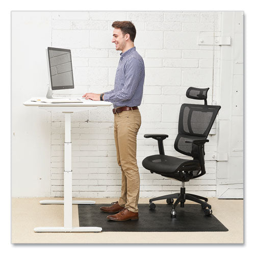 Deflecto Ergonomic Sit Stand Mat 48x36 Black 25/pallet