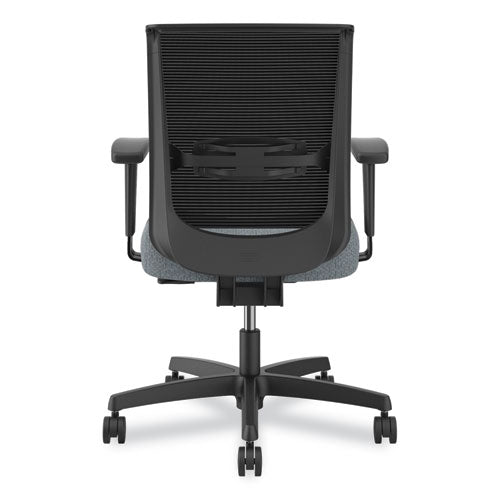 HON Convergence Mid-back Task Chair Up To 275 Lb 16.5" To 21" Seat Ht Basalt Seat Black Back/frame Ships In 7-10 Bus Days