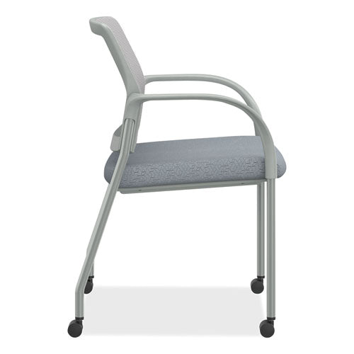 HON Ignition Series Mesh Back Mobile Stacking Chair 25x21.75x33.5 Basalt/fog Textured Silver Base Ships In 7-10 Bus Days