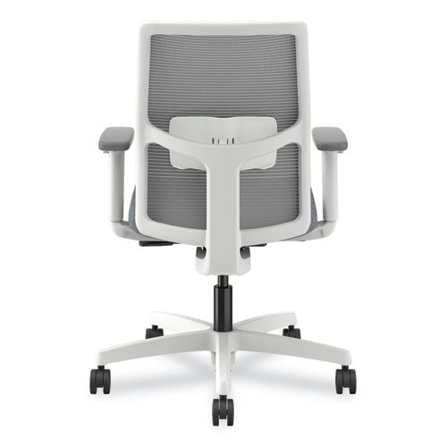 HON Ignition 2.0 Mid-back Mesh Task Chair Posture Lock Up To 300lb Basalt Seat Fog Back/white Base Ships In 7-10 Bus Days