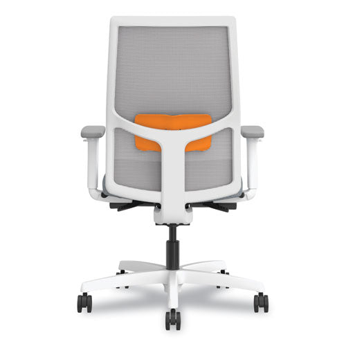 HON Ignition 2.0 4-way Stretch Mid-back Task Chair Orange Adjustable Lumbar Support Basalt/fog/white Ships In 7-10 Bus Days