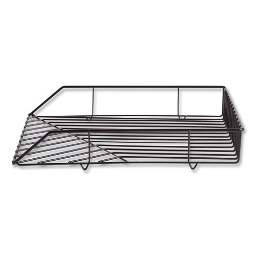 U Brands Vena Paper Tray 1 Section Holds 11"x8.5" Sheets 10.04x12.44x2.01 Black