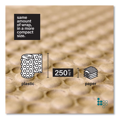 Elementree Bubble Paper 12"x250 Ft Perforated Every 12" Kraft 250 Sheets/Case