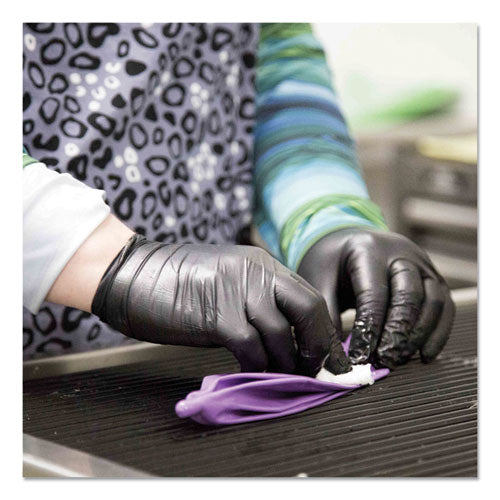 AMMEX Professional Nitrile Exam Gloves Powder-free 3 Mil Medium Black 100/box 10 Boxes/Case