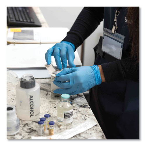 AMMEX Professional Nitrile Exam Gloves Powder-free 3 Mil Medium Light Blue 100/box 10 Boxes/Case