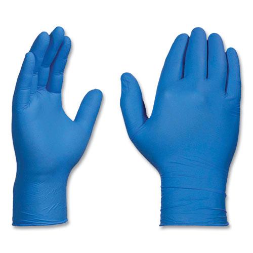 X3 By AMMEX Industrial Nitrile Gloves Powder-free 3 Mil Large Blue 100/box 10 Boxes/Case