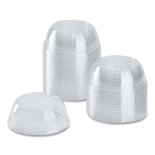 Karat Pet Lids Wide Opening Dome Fits 12 Oz To 24 Oz Cold Cups Clear 1000/Case