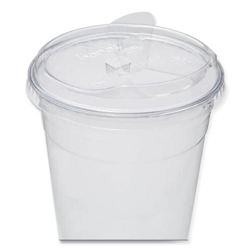 Karat Pet Lids Strawless Sipper Fits 12 Oz To 24 Oz Cold Cups Clear 1000/Case